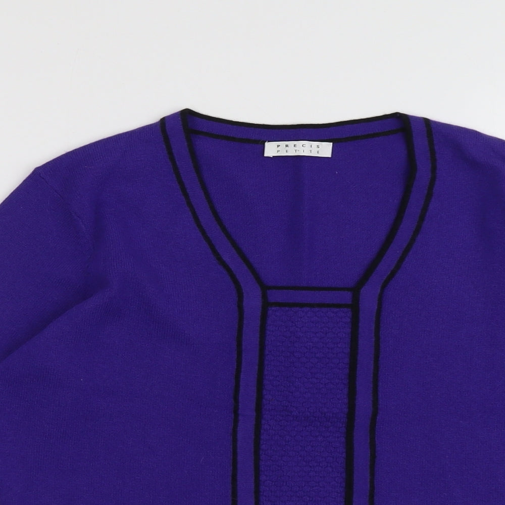 Womens UK Size M Precis Purple Pullover Jumper
