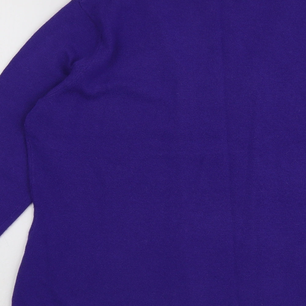 Womens UK Size M Precis Purple Pullover Jumper