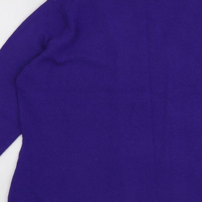 Womens UK Size M Precis Purple Pullover Jumper