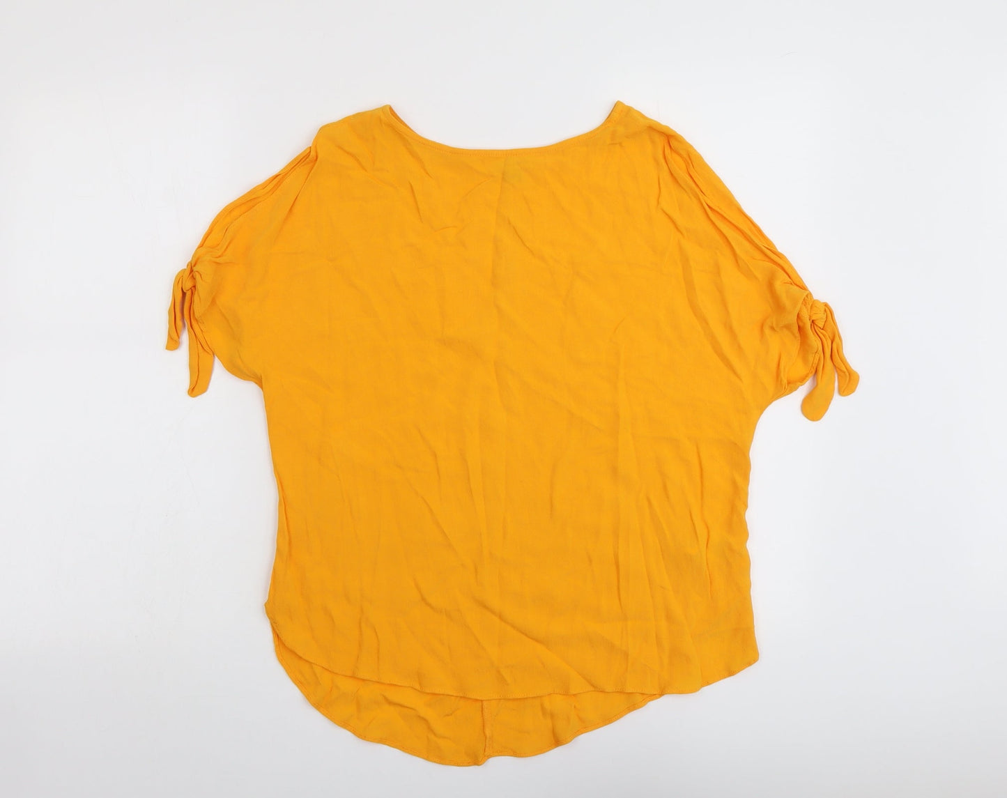 Womens UK Size 8 River Island Orange Basic Blouse