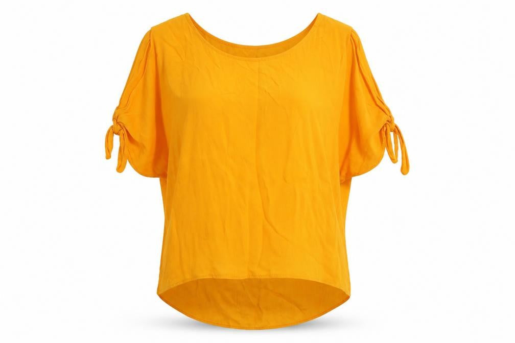 Womens UK Size 8 River Island Orange Basic Blouse