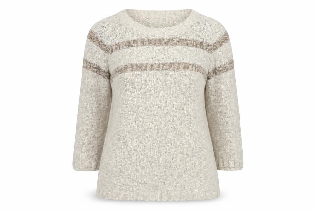 Womens UK Size 16 Betty Jackson Beige Pullover Jumper