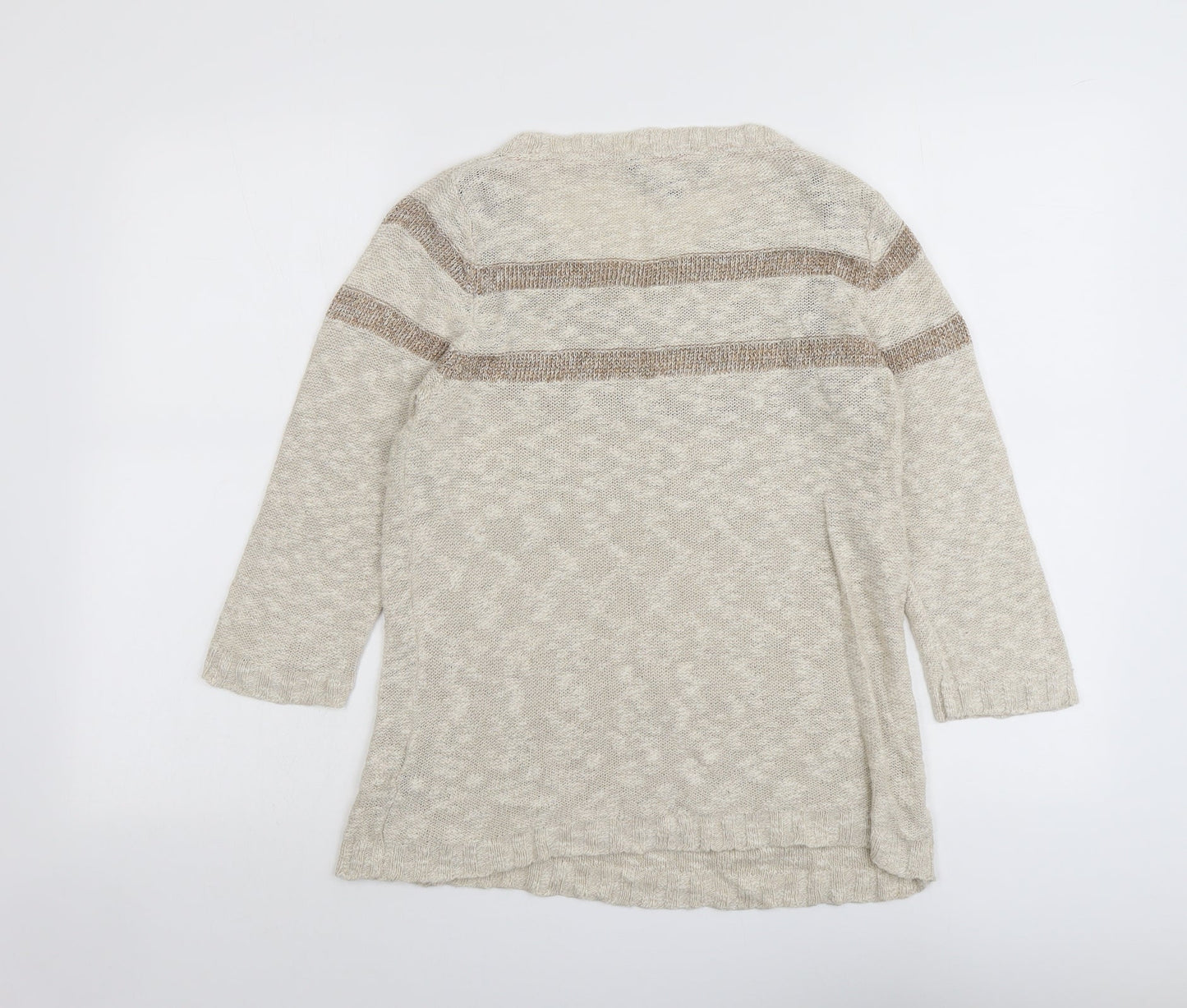 Womens UK Size 16 Betty Jackson Beige Pullover Jumper