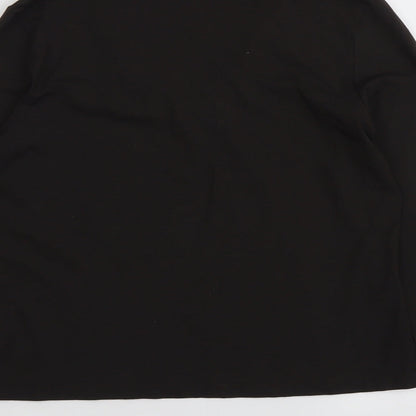 Zucchero Womens Brown Viscose Basic T-Shirt Size 14 Scoop Neck