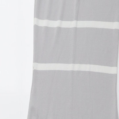 Grace Womens Grey Viscose A-Line Size S Round Neck Pullover