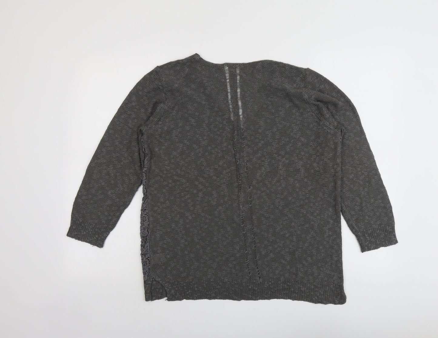 Womens UK Size 16 River Island Grey Pullover Jumper