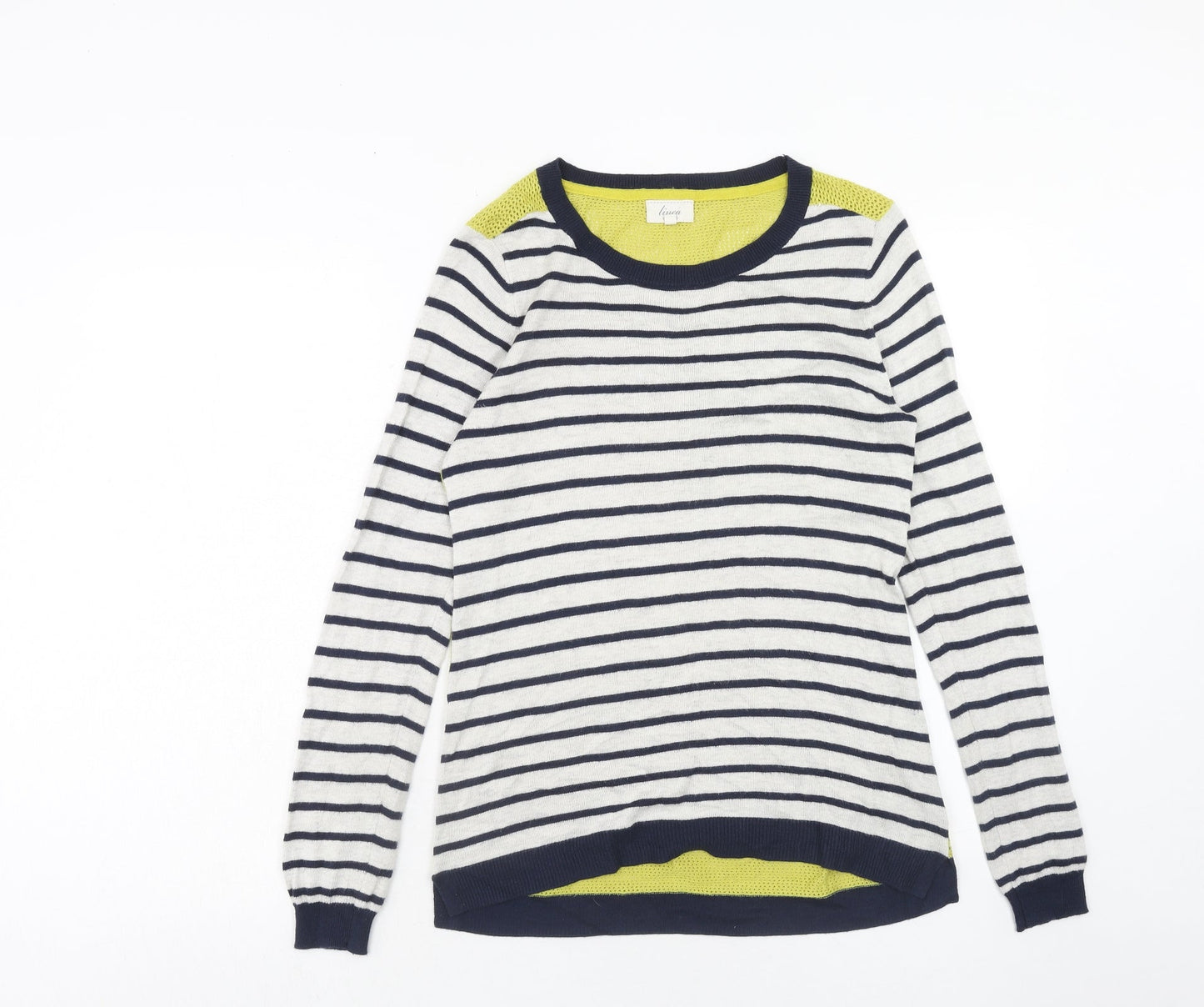 Womens UK Size S Linea Multicoloured Pullover Jumper