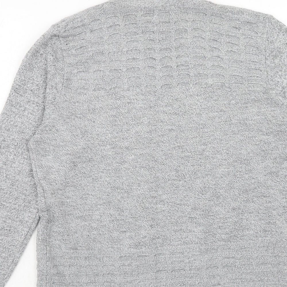Womens UK Size M Emma Morgan Grey Cardigan Jumper