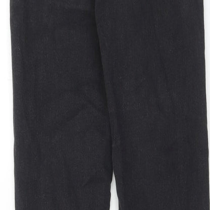 Topshop Womens Black Cotton Skinny Jeans Size 26 in L36 in Regular Zip