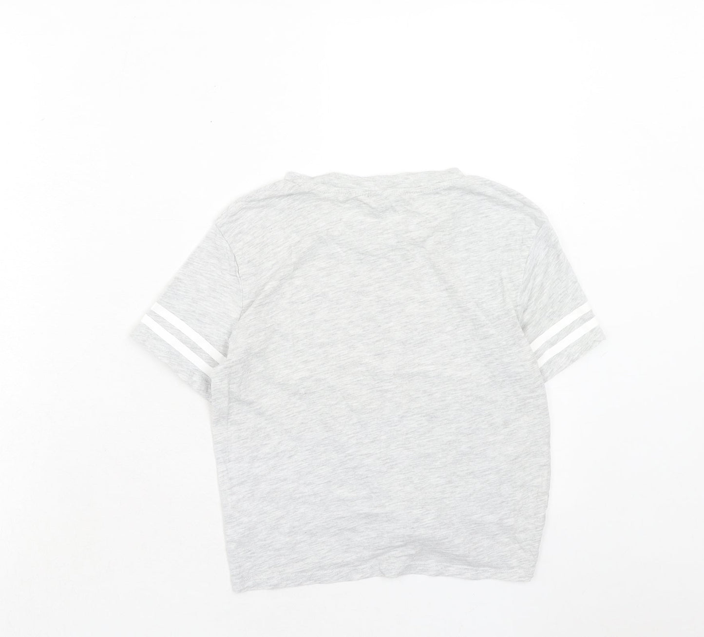 Womens UK Size XS H&M Grey Basic T-Shirt