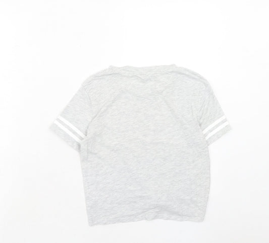 Womens UK Size XS H&M Grey Basic T-Shirt