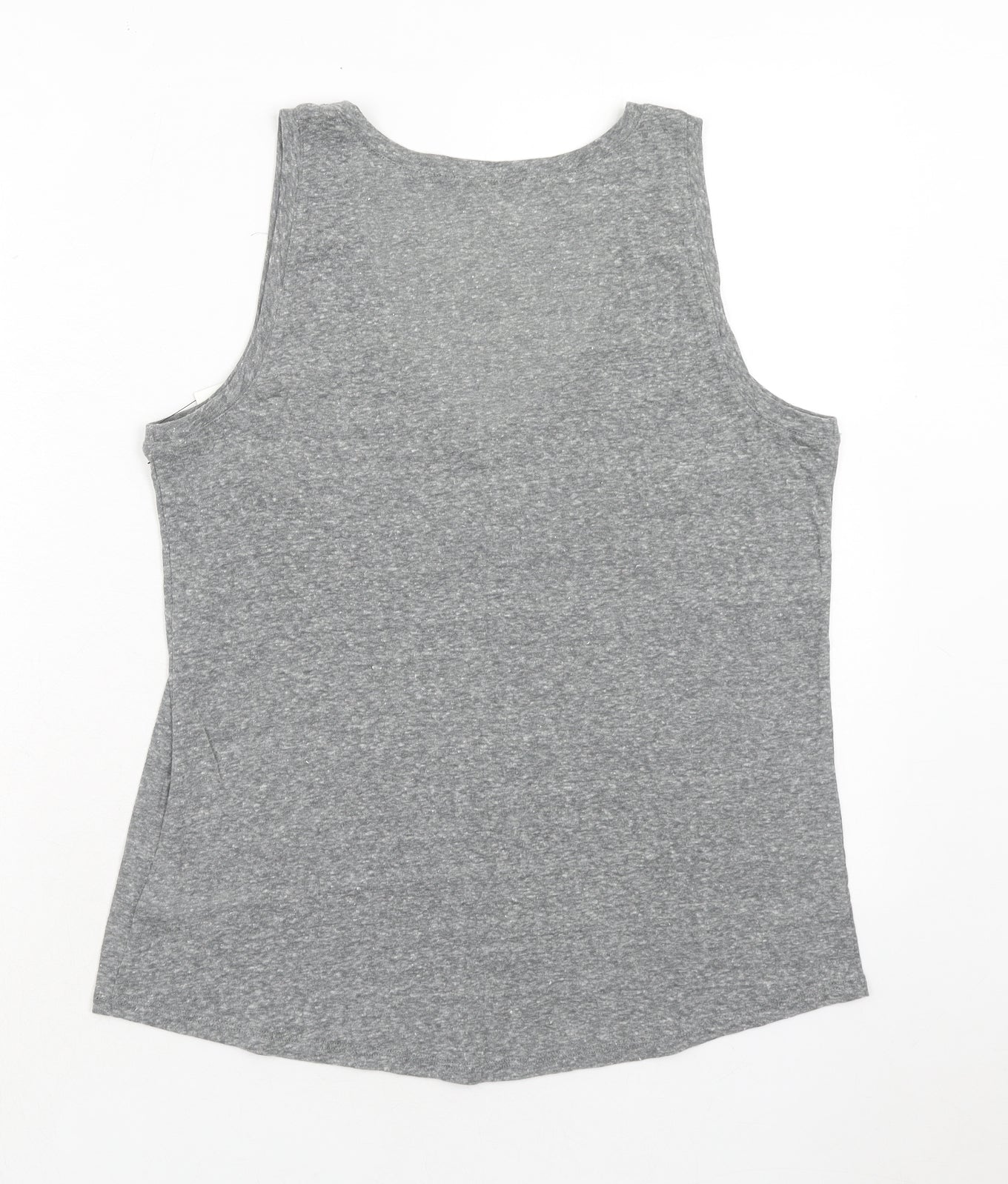 Womens UK Size M Express Grey Basic Tank