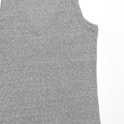Womens UK Size M Express Grey Basic Tank