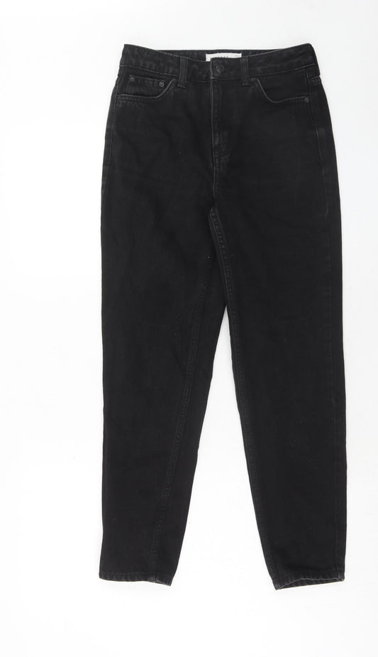 Topshop Womens Black Cotton Skinny Jeans Size 26 in L30 in Regular Zip