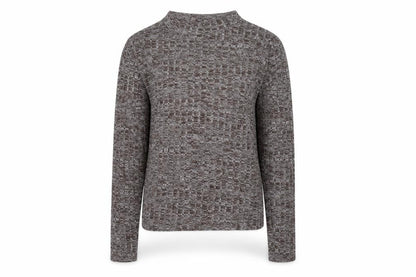 Brilliant Basics Womens Brown Round Neck Polyester Pullover Jumper Size S