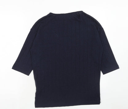 Womens UK Size 6 Marks and Spencer Blue Pullover Jumper
