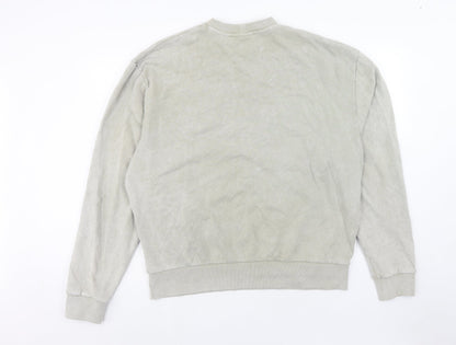 Mens UK Size L COLLUSION Grey Pullover Sweatshirt