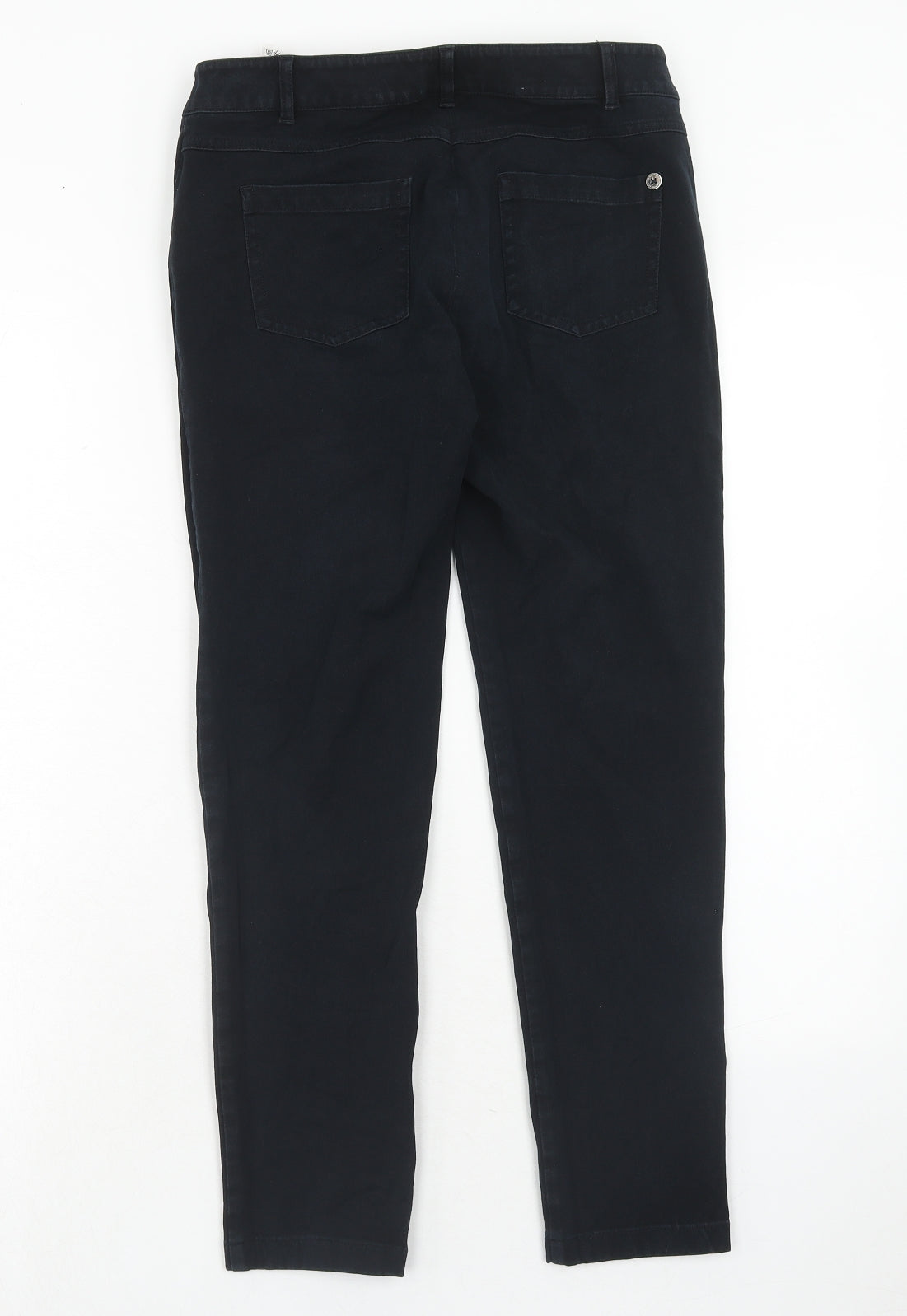 Penny Black Womens Black Cotton Straight Jeans Size 10 Regular Zip