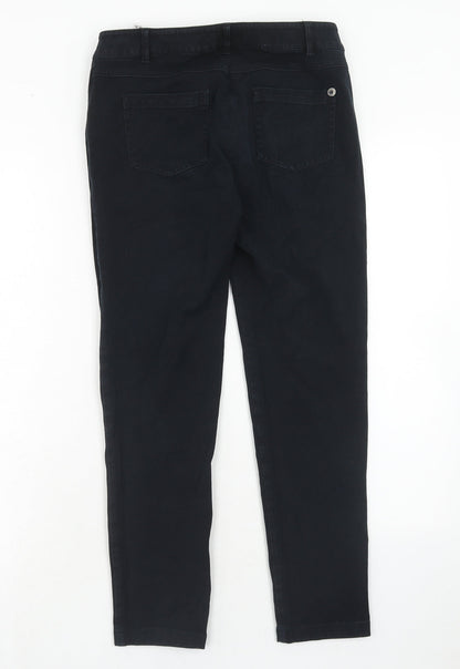 Penny Black Womens Black Cotton Straight Jeans Size 10 Regular Zip