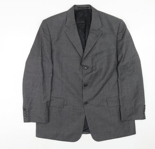 Mens UK Size 42 Digel Regular Grey Suit Jacket