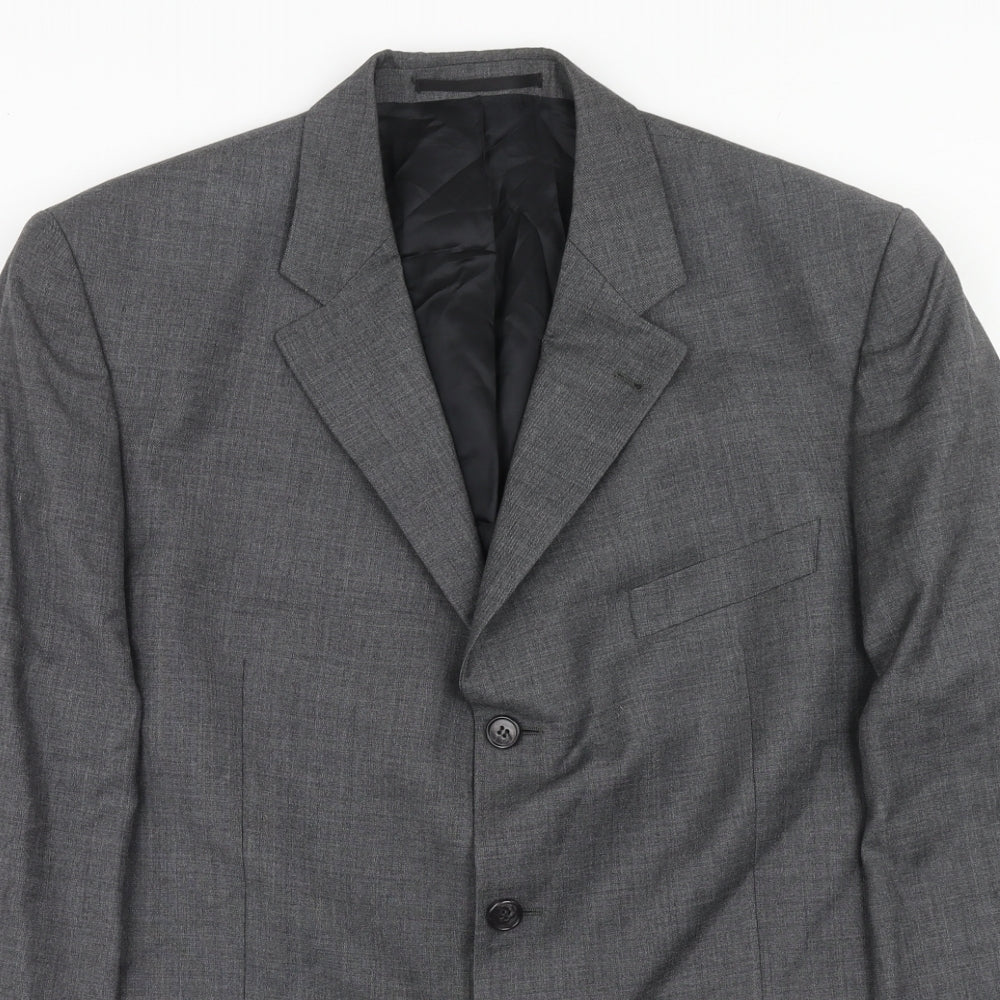 Mens UK Size 42 Digel Regular Grey Suit Jacket