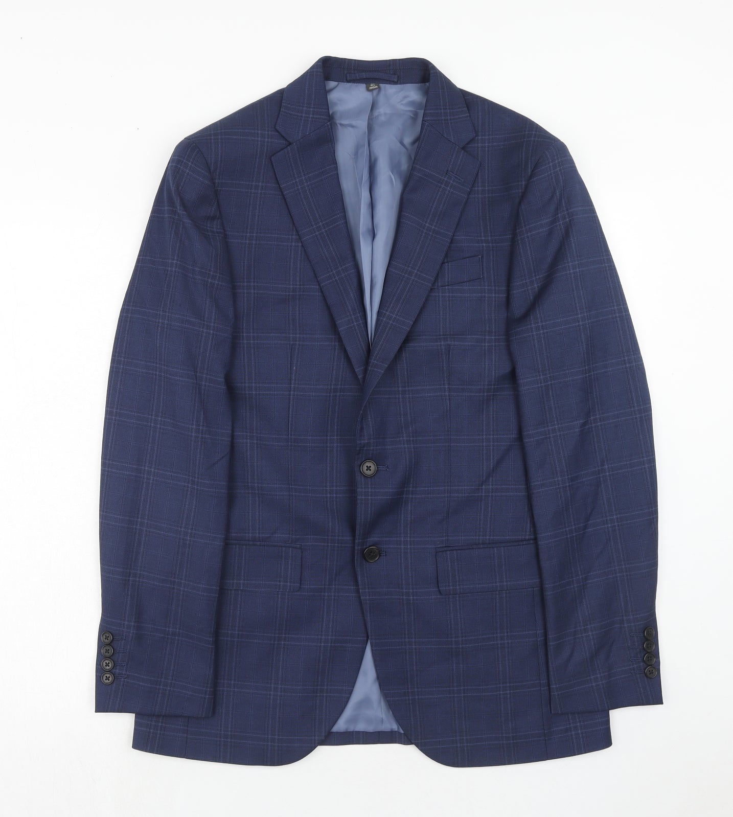 Mens UK Size 38 Marks and Spencer Regular Blue Suit Jacket