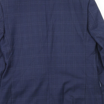 Mens UK Size 38 Marks and Spencer Regular Blue Suit Jacket