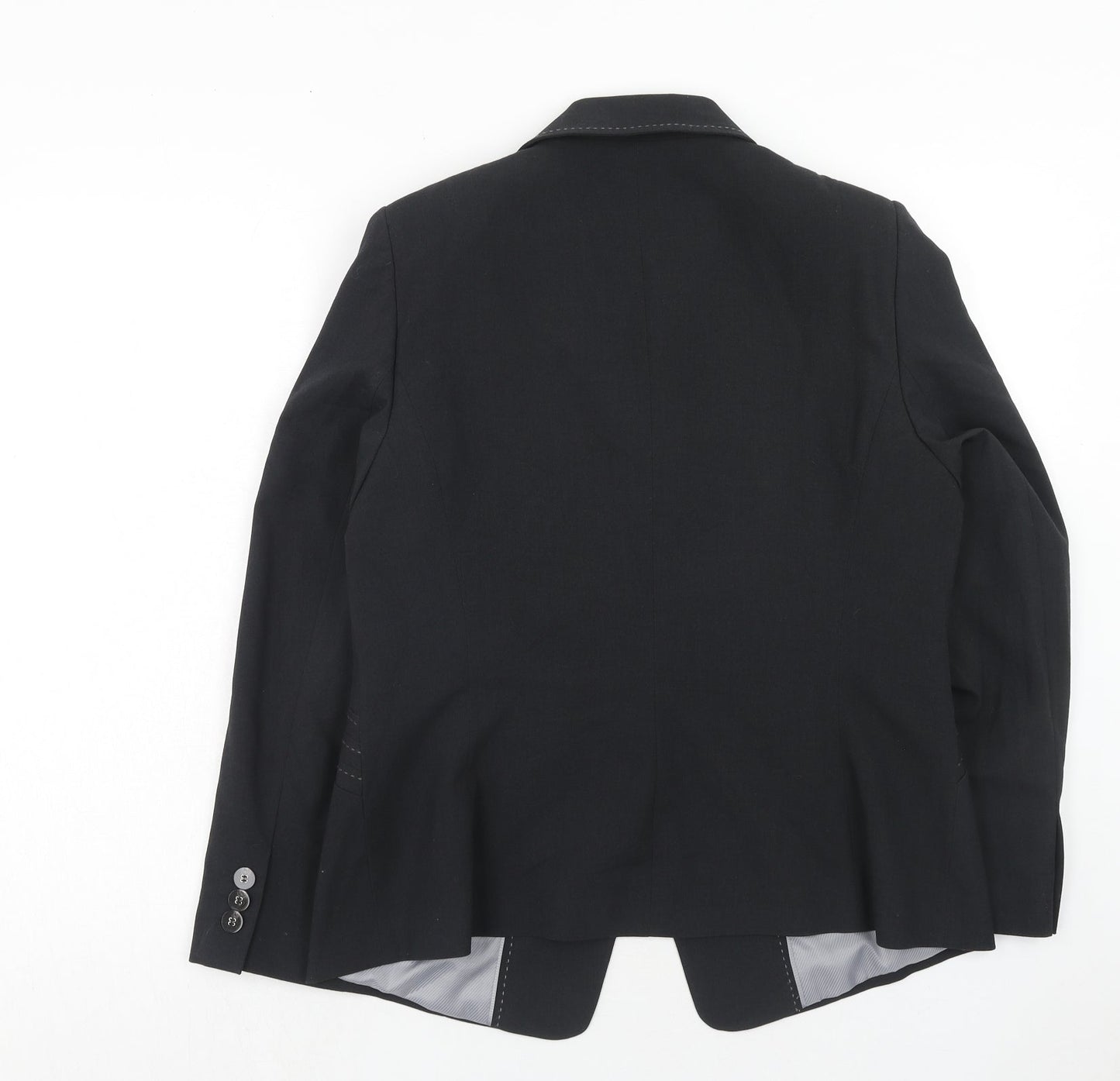 Marks and Spencer Womens Grey Polyester Jacket Suit Jacket Size 16