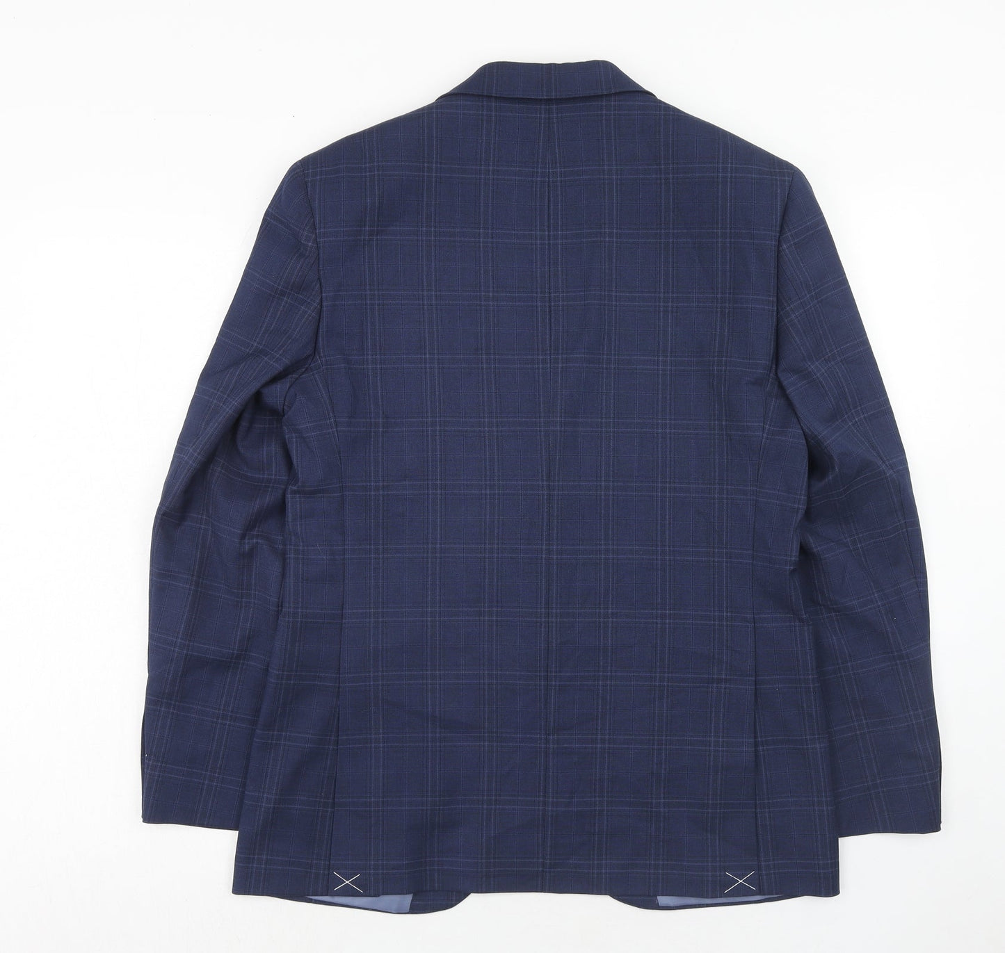 Mens UK Size 38 Marks and Spencer Regular Blue Suit Jacket