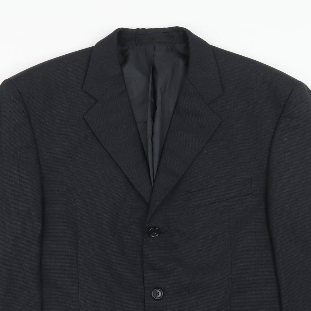 Mens UK Size 42 Burton Regular Blue Suit Jacket
