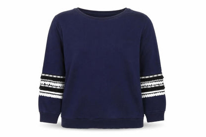 Dorothy Perkins Womens Blue Cotton Pullover Sweatshirt Size 14 Pullover