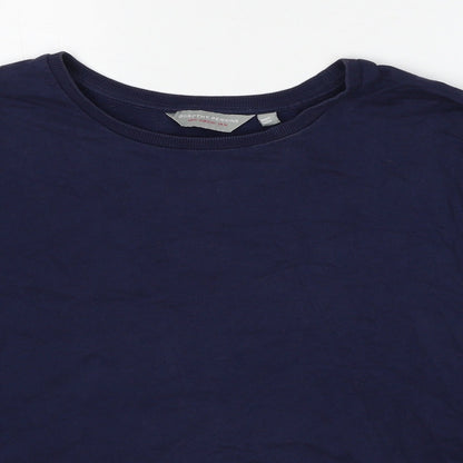 Dorothy Perkins Womens Blue Cotton Pullover Sweatshirt Size 14 Pullover