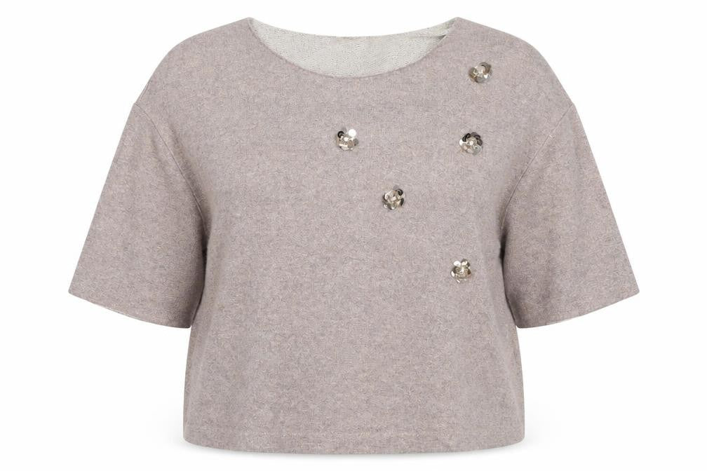 Womens UK Size 20 Rick Cardona Beige Pullover Jumper