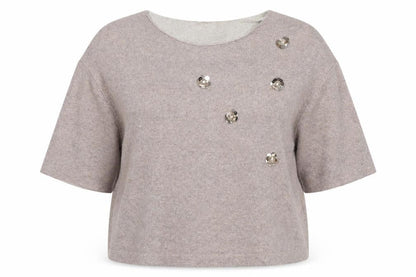 Womens UK Size 20 Rick Cardona Beige Pullover Jumper