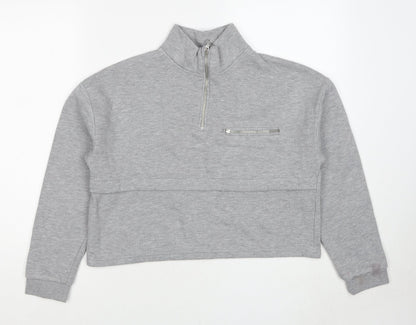 Kylie Girls Grey Polyester Pullover Sweatshirt Size 12 Years Pullover