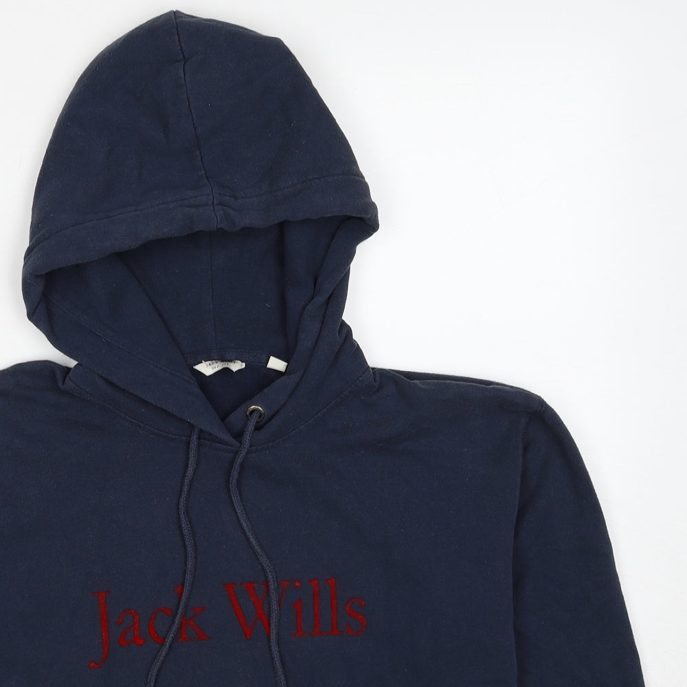 Womens UK Size 8 Jack Wills Blue Pullover Hoodie