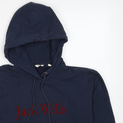Womens UK Size 8 Jack Wills Blue Pullover Hoodie