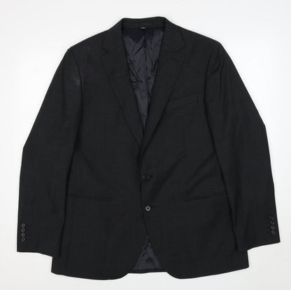 Mens UK Size 42 Marks and Spencer Regular Black Suit Jacket