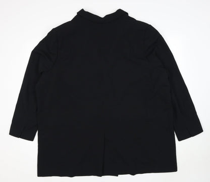 Marks and Spencer Womens Black Polyester Jacket Suit Jacket Size 18