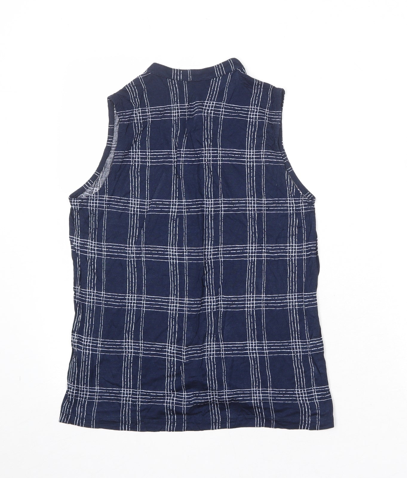Womens UK Size 10 Marks and Spencer Blue Basic Button-Up