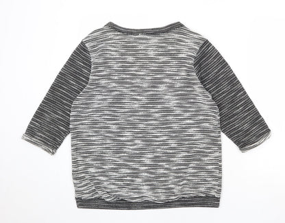 Womens UK Size S Divided by H&M Grey Pullover Jumper