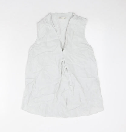 Womens UK Size 8 Monsoon Grey Basic Blouse