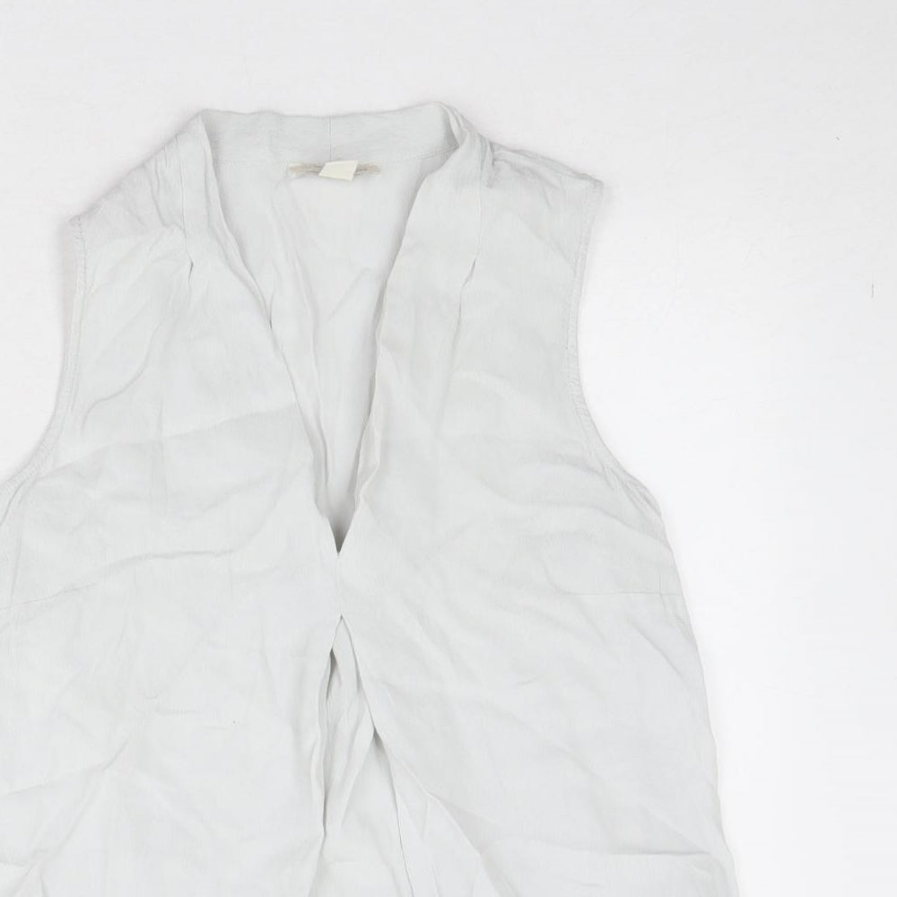 Womens UK Size 8 Monsoon Grey Basic Blouse