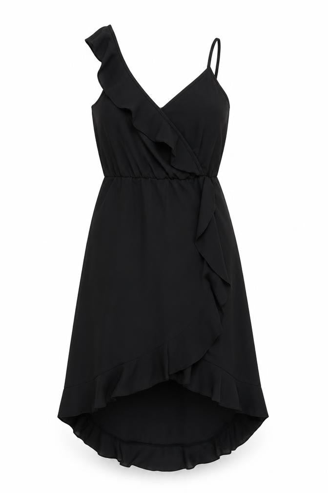 Divided by H&M Womens Black Polyester Fit & Flare Size 8 V-Neck Pullover
