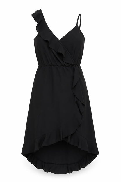 Divided by H&M Womens Black Polyester Fit & Flare Size 8 V-Neck Pullover