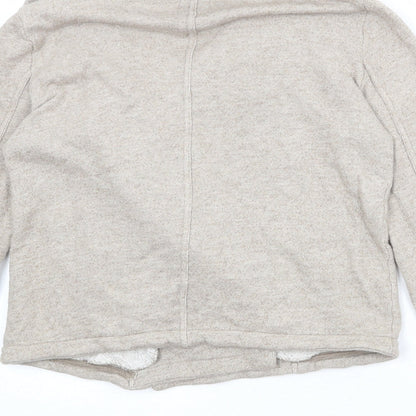 Gap Womens Beige Biker Jacket Size S Zip