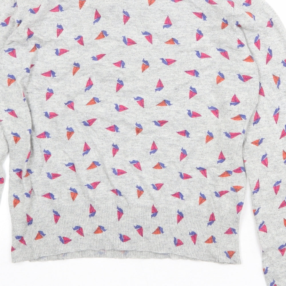 Womens UK Size 14 Therapy Grey Pullover Jumper