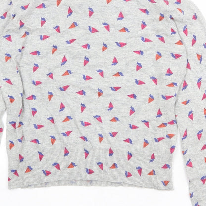 Womens UK Size 14 Therapy Grey Pullover Jumper