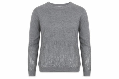 Zara Womens Grey Round Neck Polyester Pullover Jumper Size S