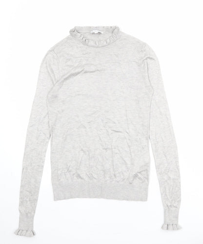 Womens UK Size 8 Warehouse Grey Pullover Jumper